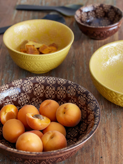 Marsala Bowl, amarelo, grés