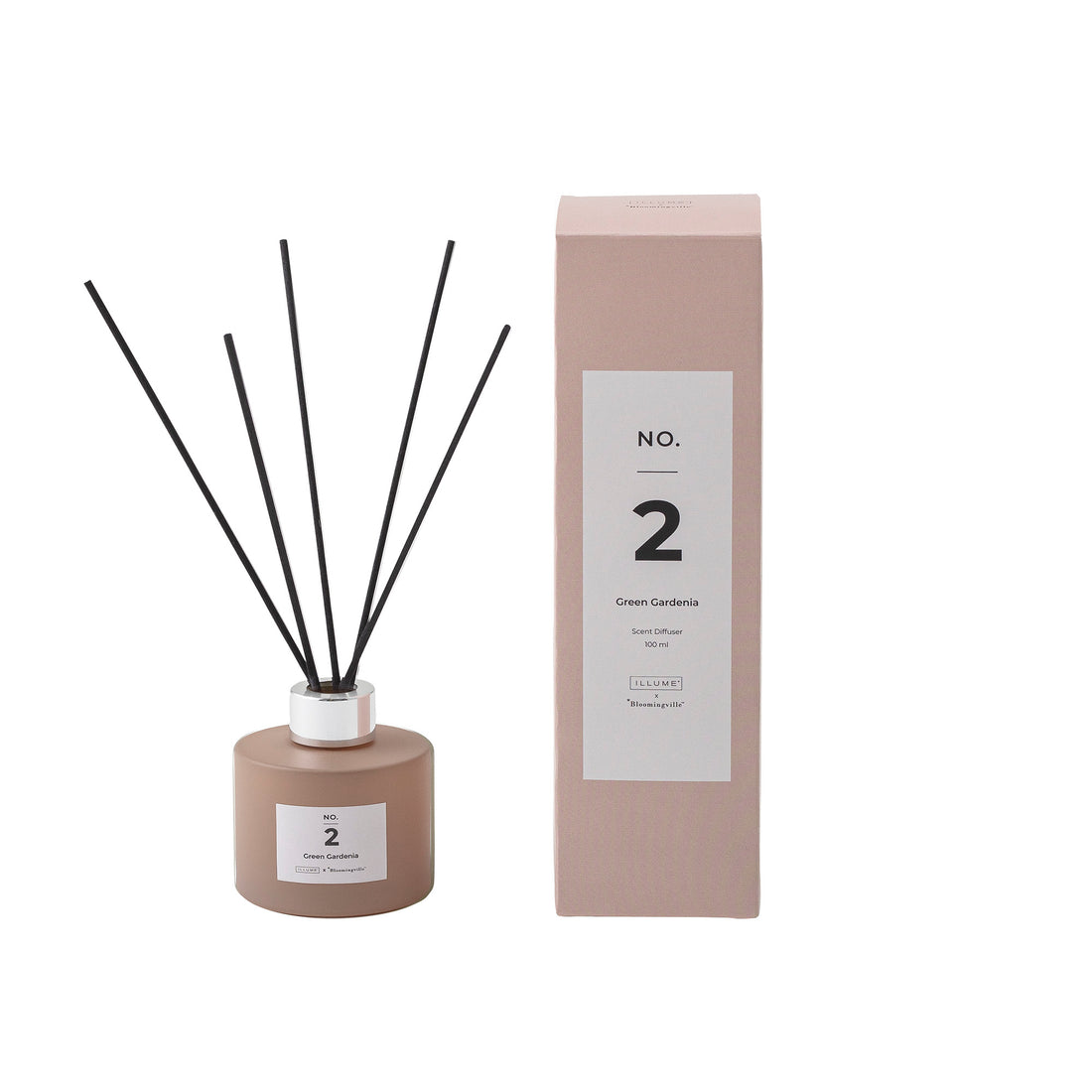 Não. 2 - Green Gardenia Scent Sticks, rosa, água de perfume