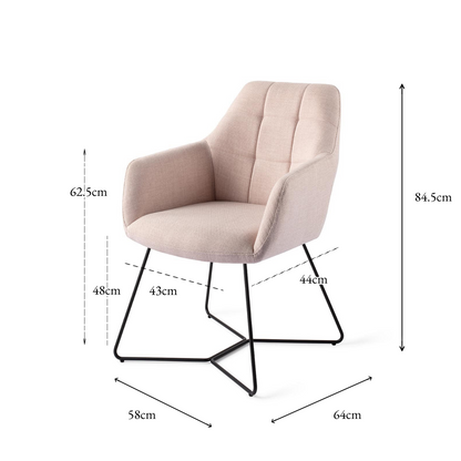 Noto Dining Chair Petal Pink