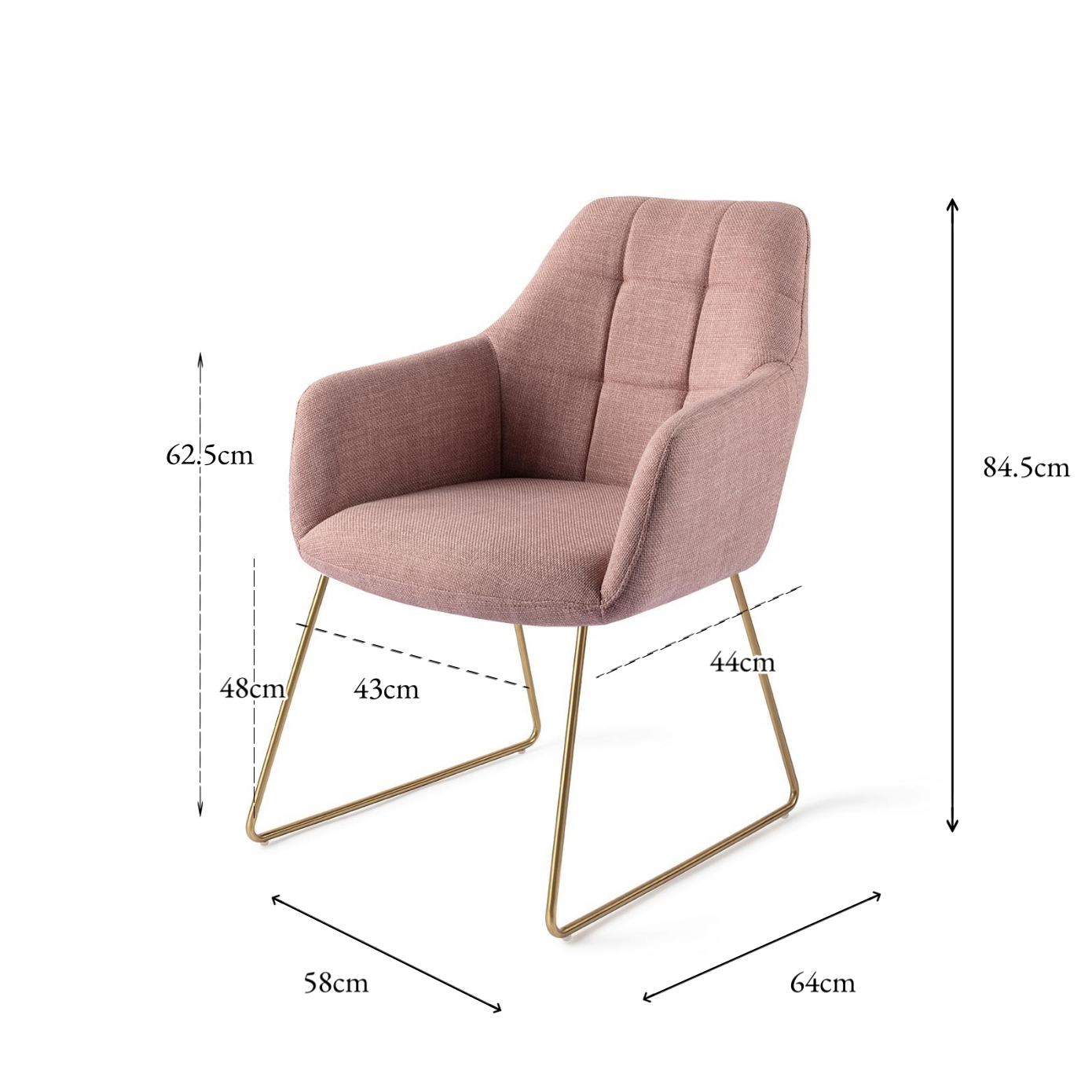 Noto Dining Chair Vintage Rose