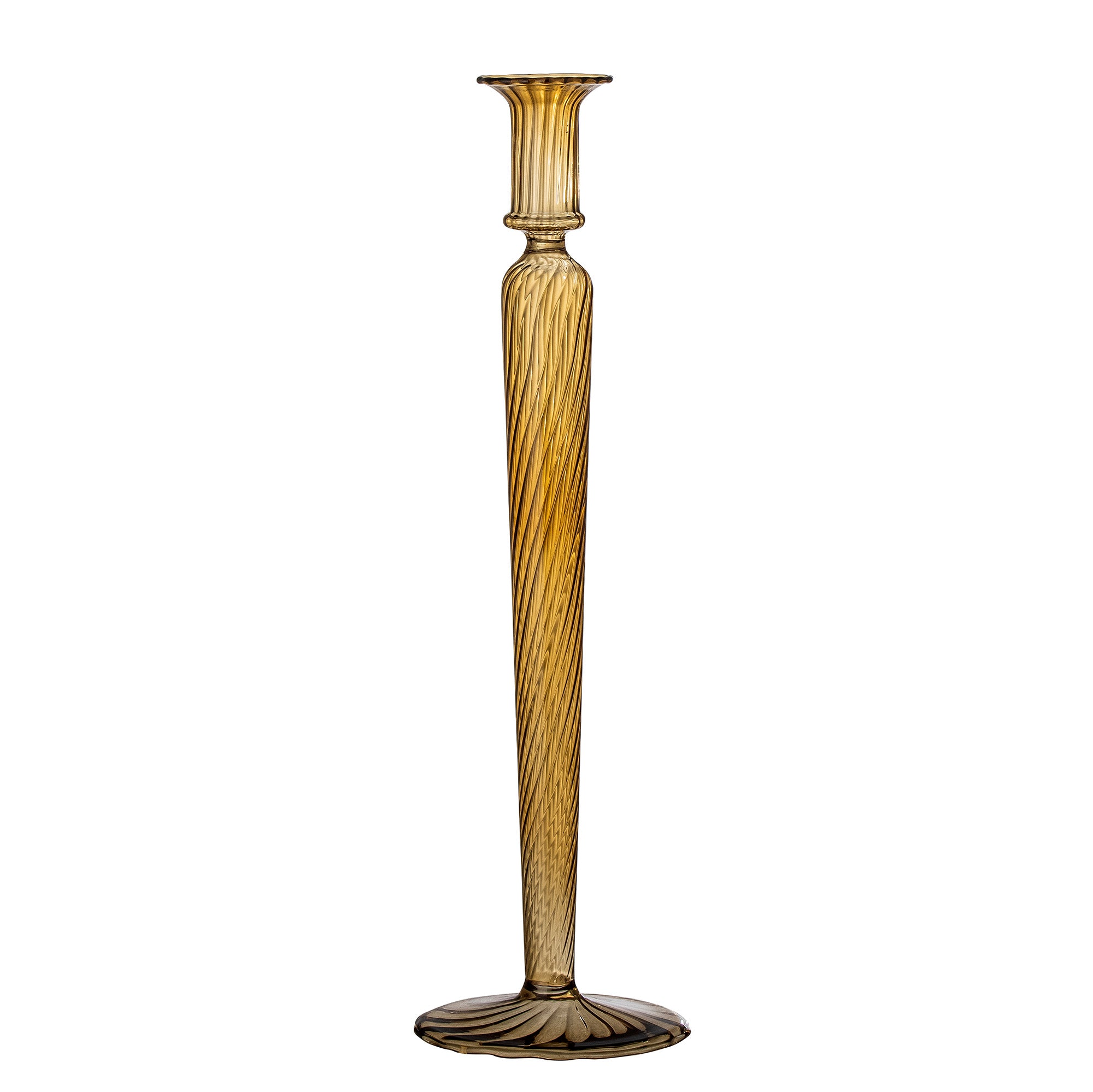 Dara Candlestick, marrom, vidro