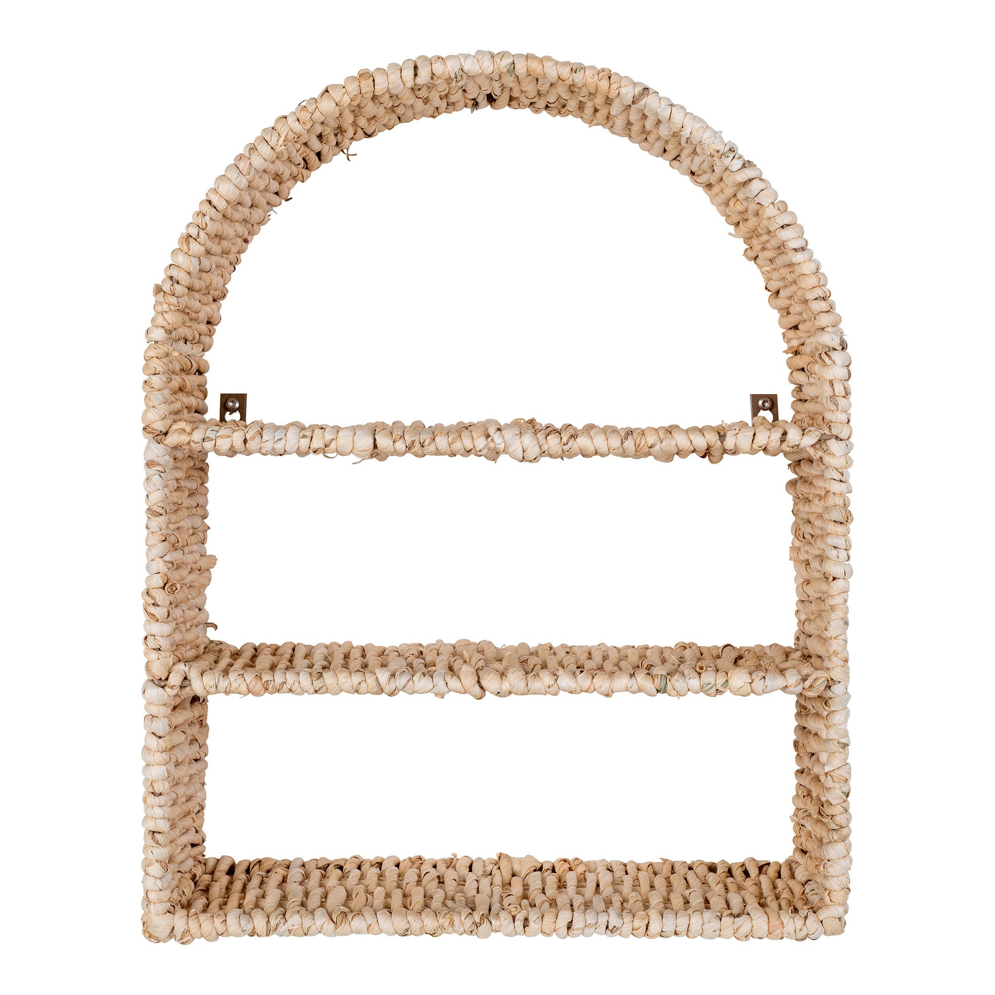 Prateleira de namur - prateleira, design de rattan curva 36x12x45 cm