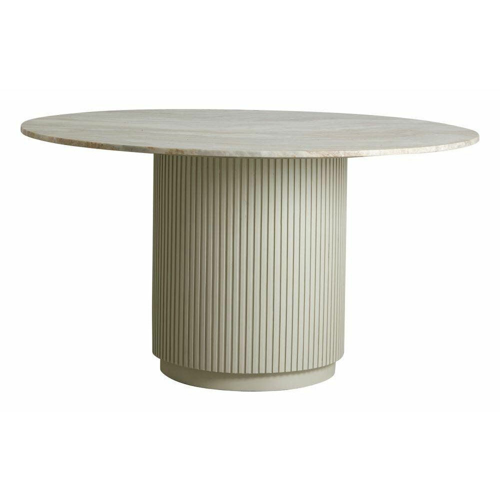 Nordal Erie Round Dining Mesa em madeira e mármore - Ø140 cm -