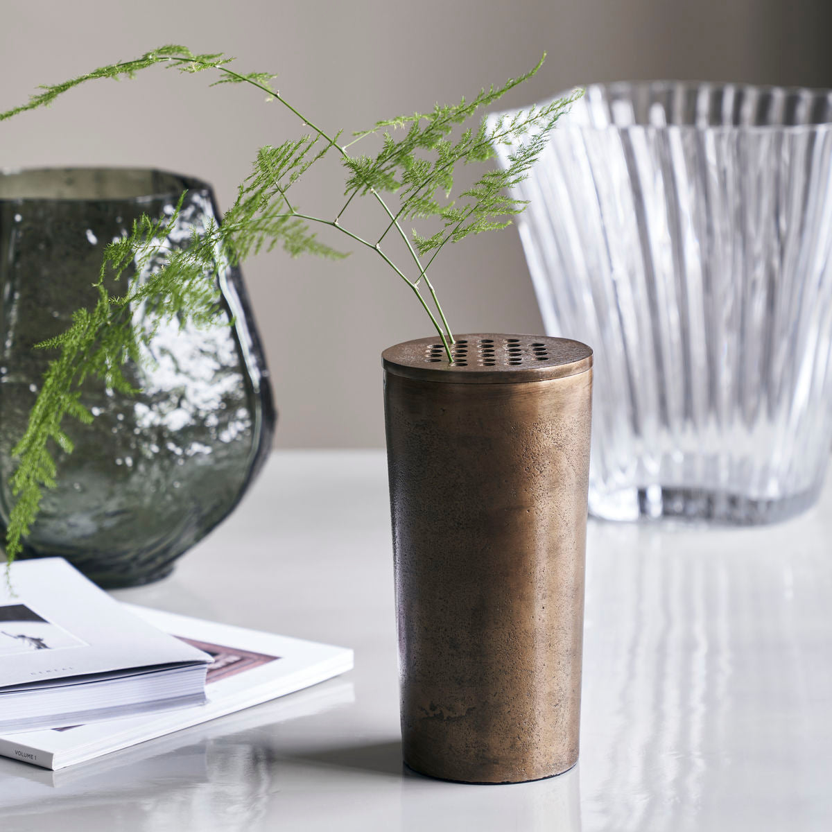 Vase, HDFlow, Antik messing - House Doctor - DesignGaragen.dk