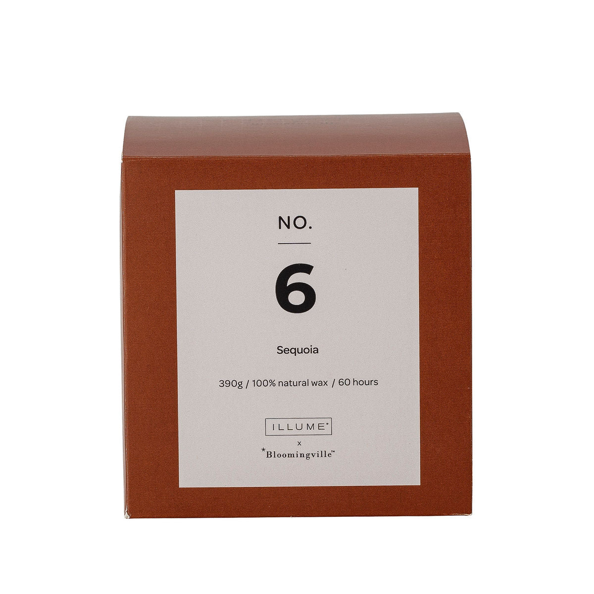 Ilum X Bloomingville No. 6 - Velas perfumadas sequoia, marrom, cera natural