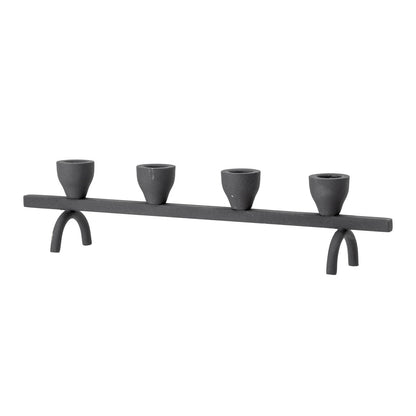 Bloomingville Jerome Candlestick, preto, metal