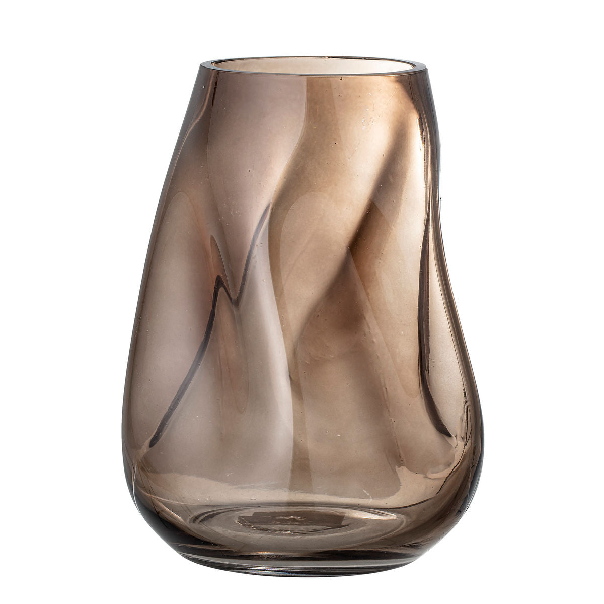 Vaso de Bloomingville Ingolf, marrom, vidro