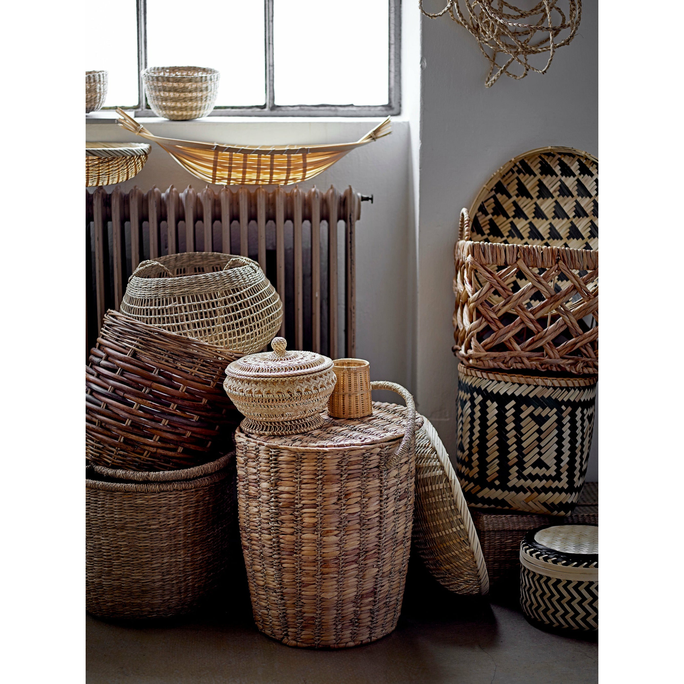 Bloomingville Nico Basket, Natureza, Bambu