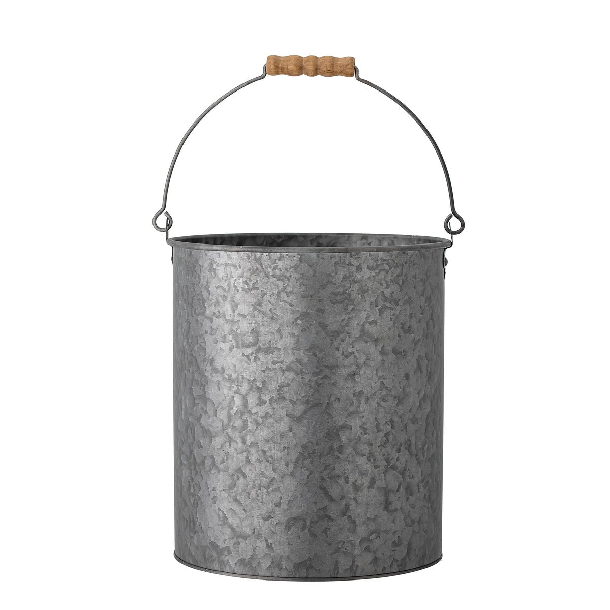 Bloomingville Dusan Bucket, cinza, metal