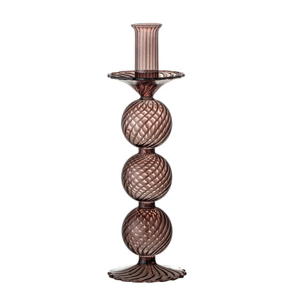 Bloomingville DAQ Candlestick, roxo, vidro