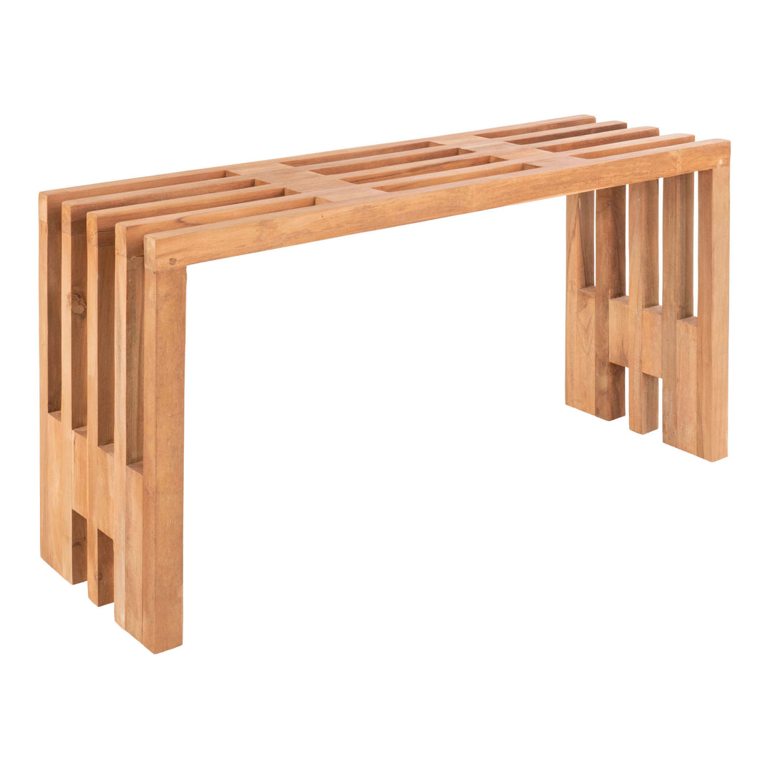 Benidorm Bænk - Bænk i teak, natur, 90x30x49 cm - House Nordic - DesignGaragen.dk