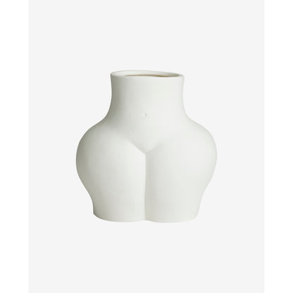 Avaji Lower Body - vaso em cerâmica - H23 cm - branco