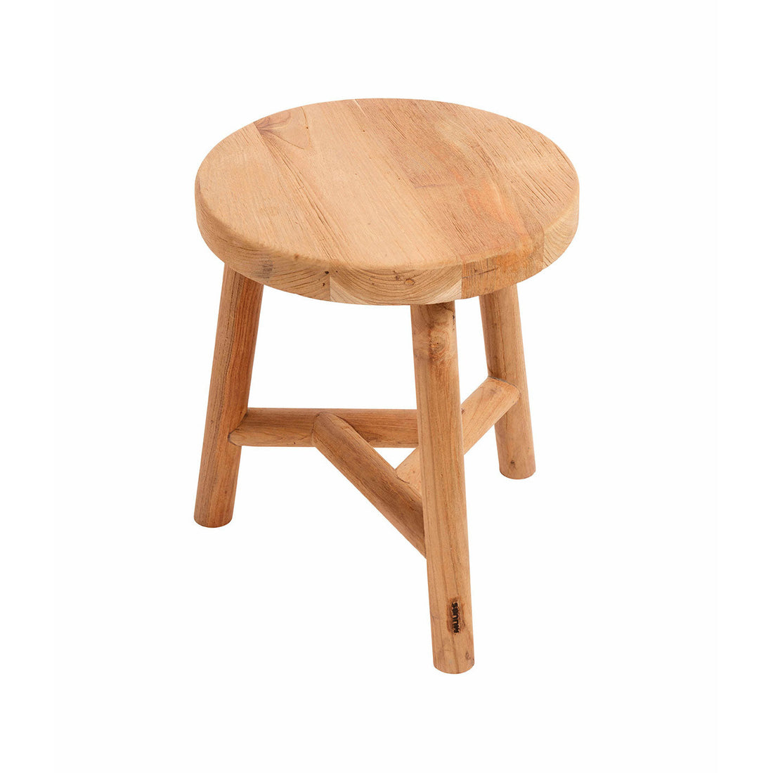 Taburet Benji - Natur - Teak - H: 45 Ø: 35 cm - Muubs - DesignGaragen.dk