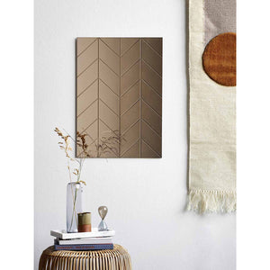 HERRINGBONE spejl 50x70 cm - Bronze - MOUD HOME - DesignGaragen.dk