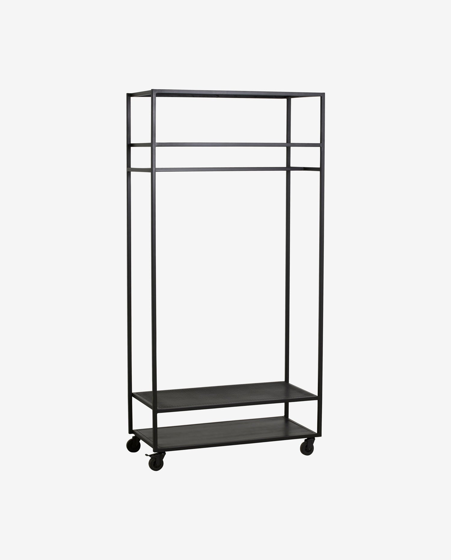 Nordal A/S Alta Iron Armardrobe Rack, preto