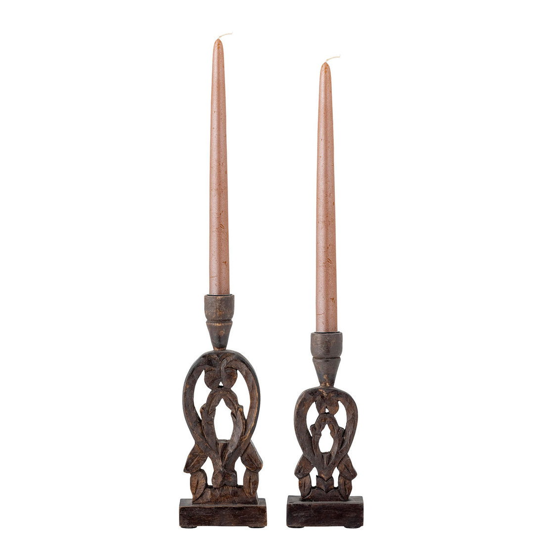 Coleção criativa Bernie Candlestick, Brown, Mango