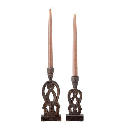 Coleção criativa Bernie Candlestick, Brown, Mango