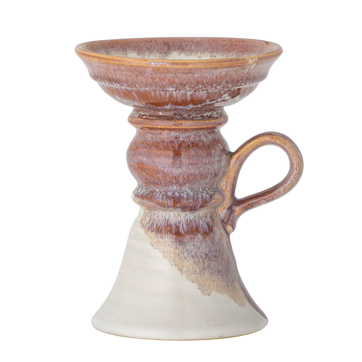 Bloomingville Soreyah Candlestick, rosa, grés