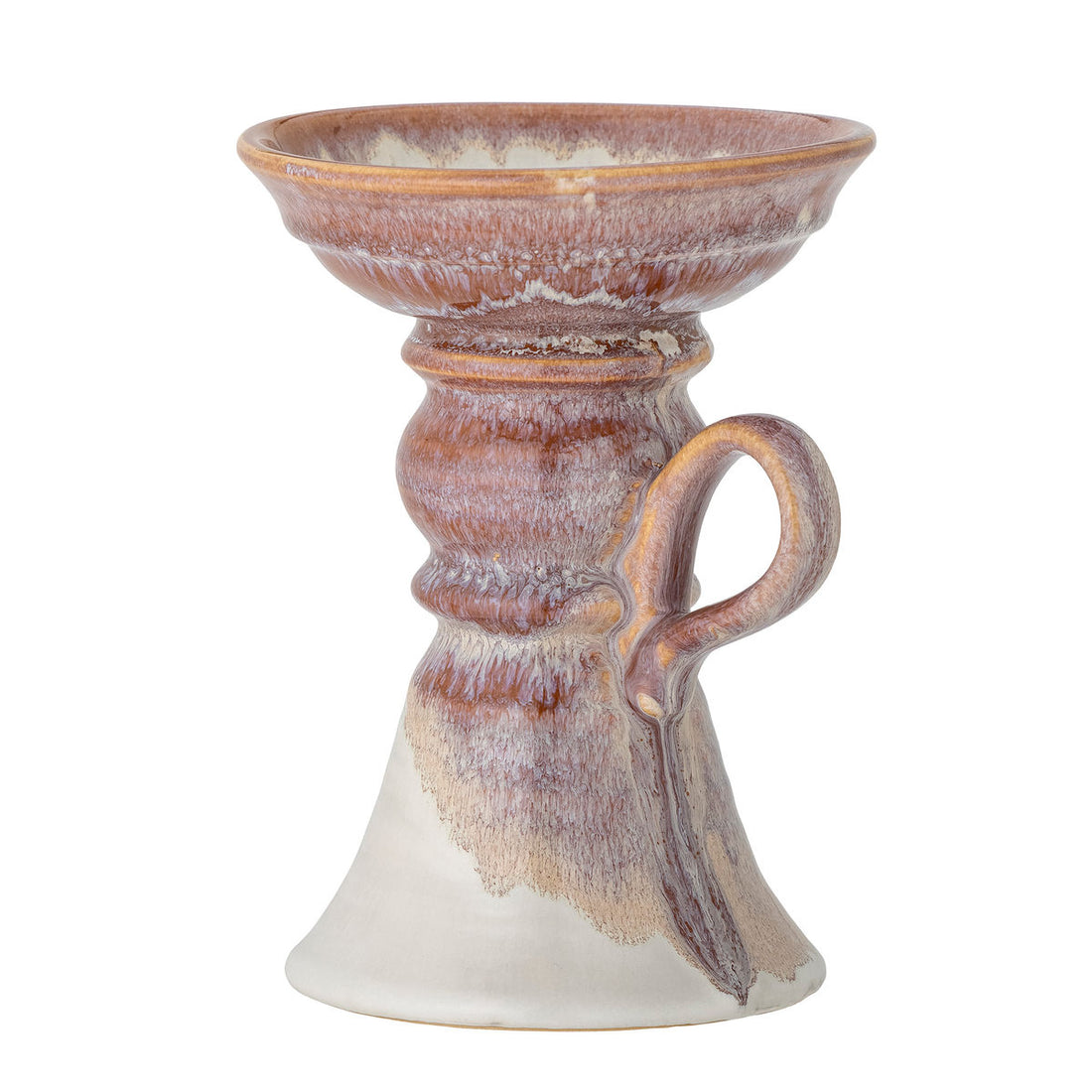 Bloomingville Soreyah Candlestick, rosa, grés