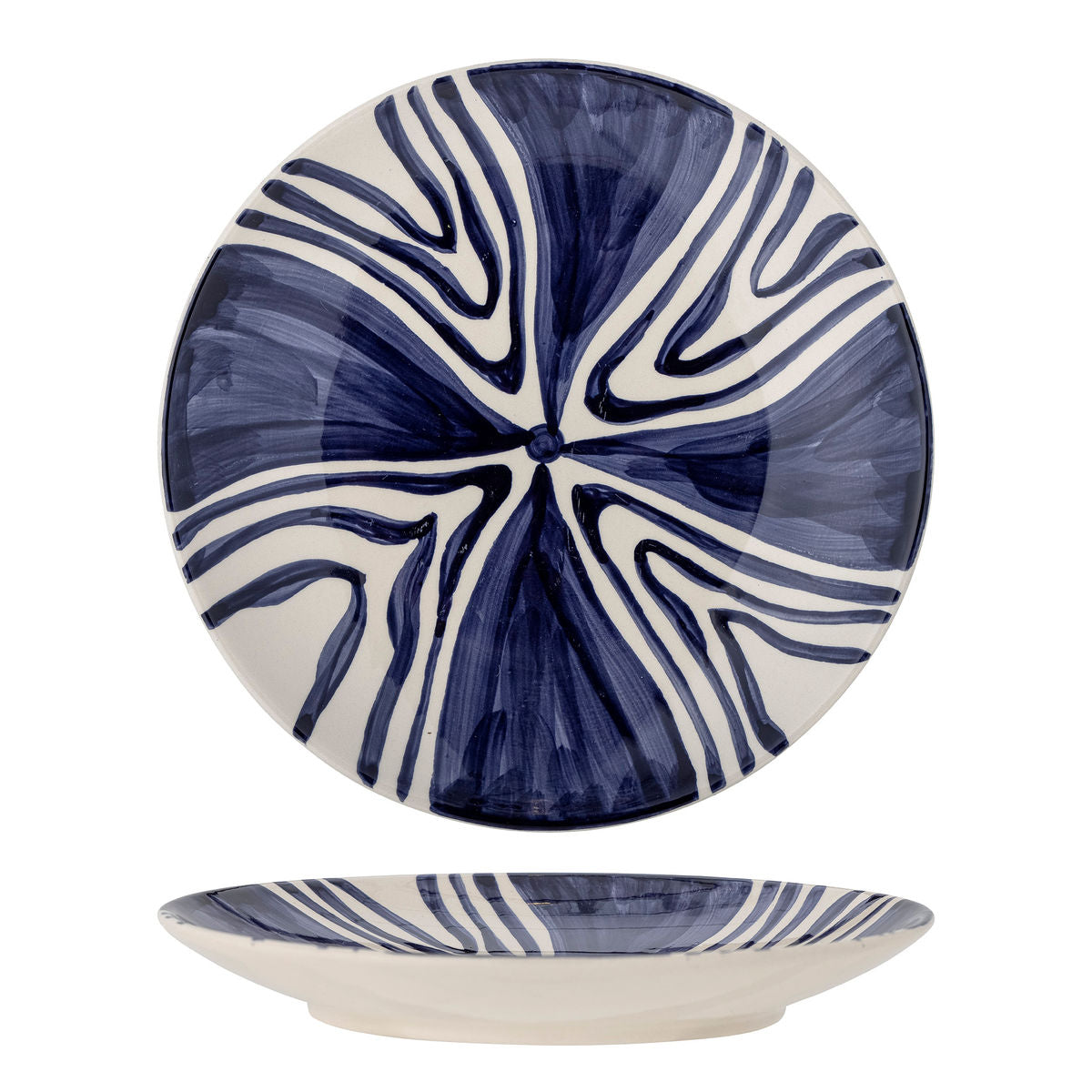 Bloomingville Shama Plate, azul, grés