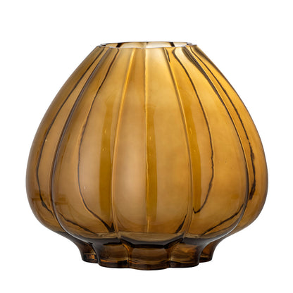 Coleção criativa Lezanne Vase, Brown, vidro