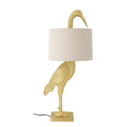 Creative Collection Heron Table Lamp, Ouro, Polyresin