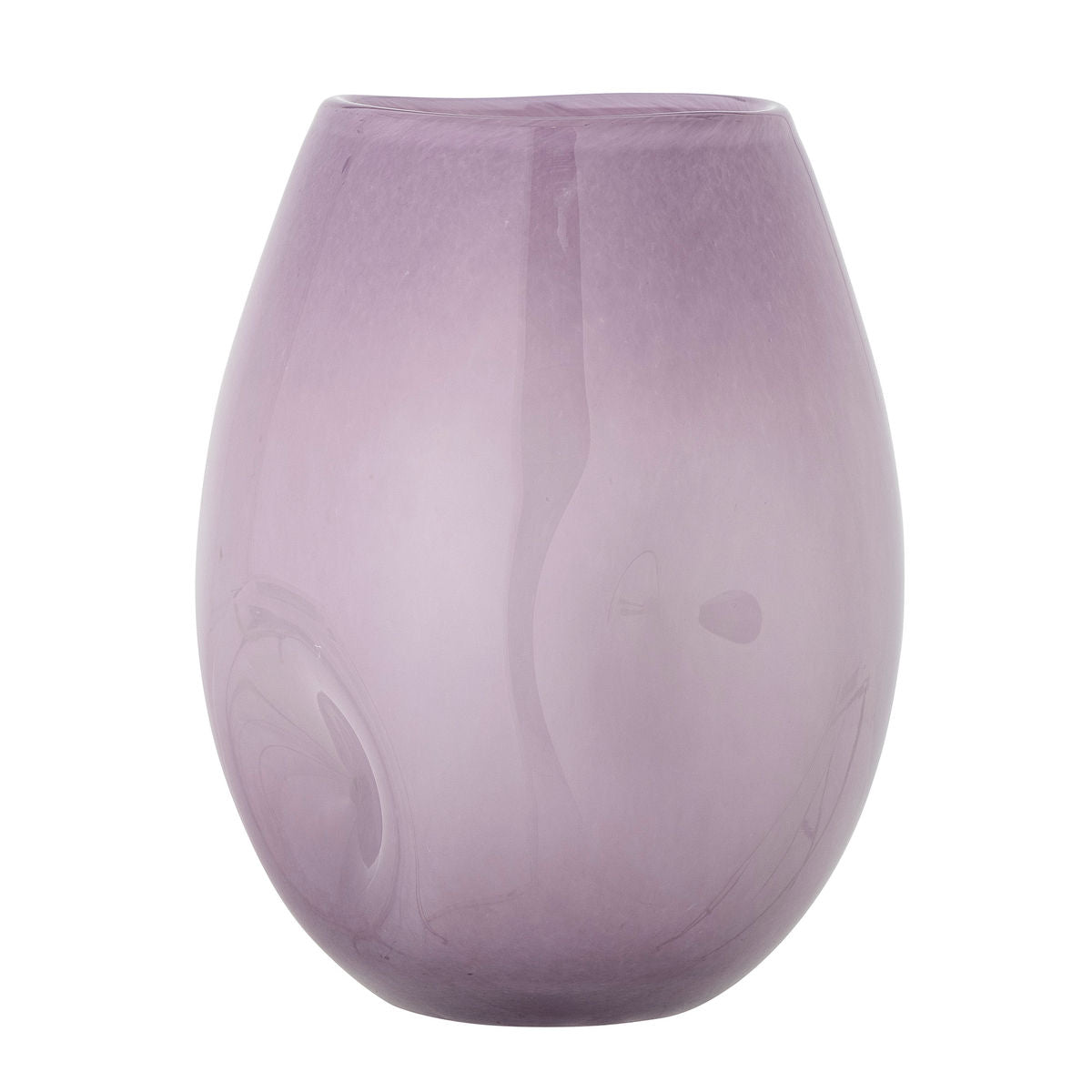 Coleção criativa vaso lilás, roxo, vidro