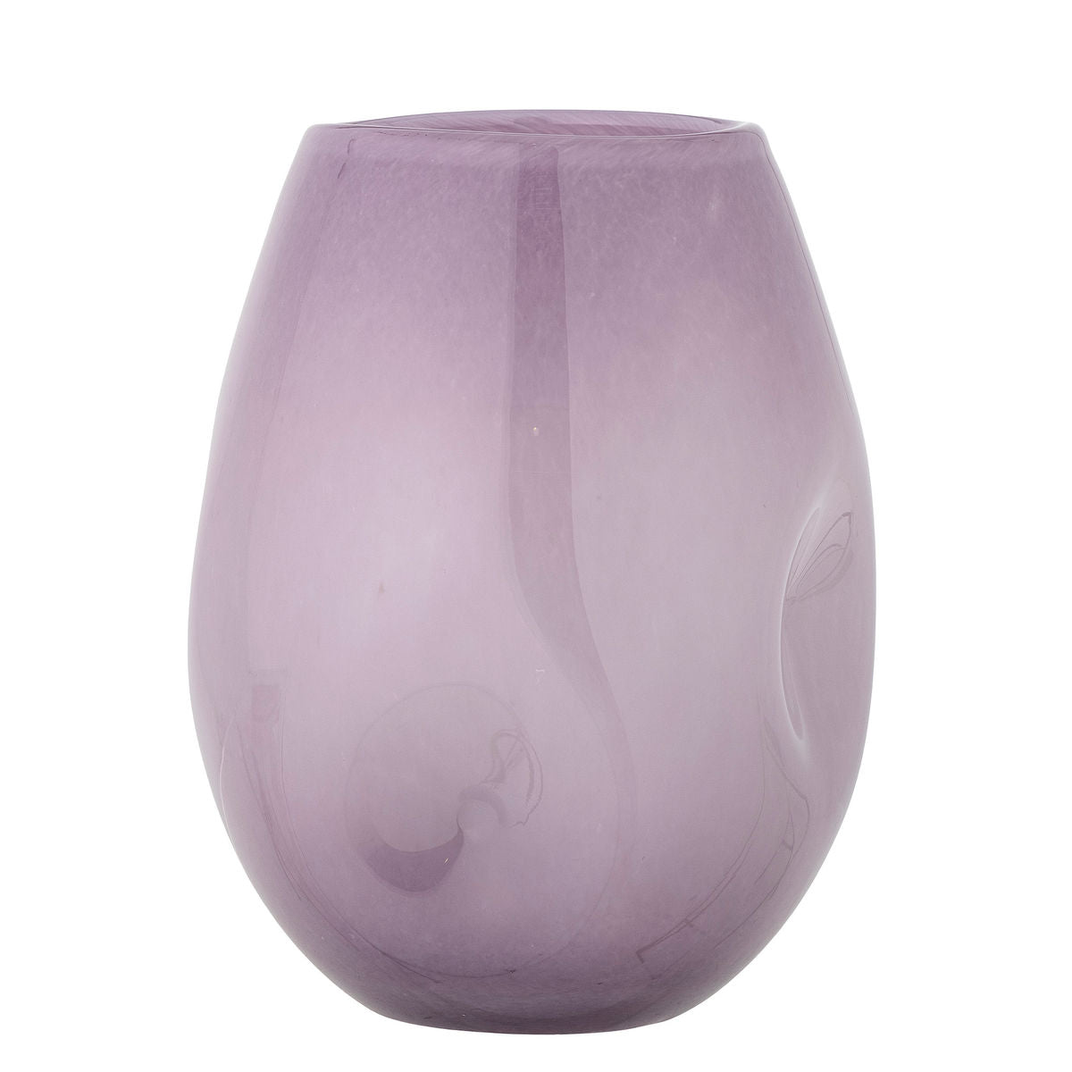 Coleção criativa vaso lilás, roxo, vidro