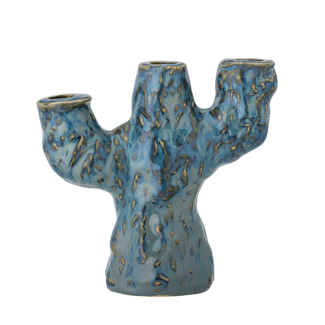 Coleção criativa Tahoka Candlestick, azul, grés