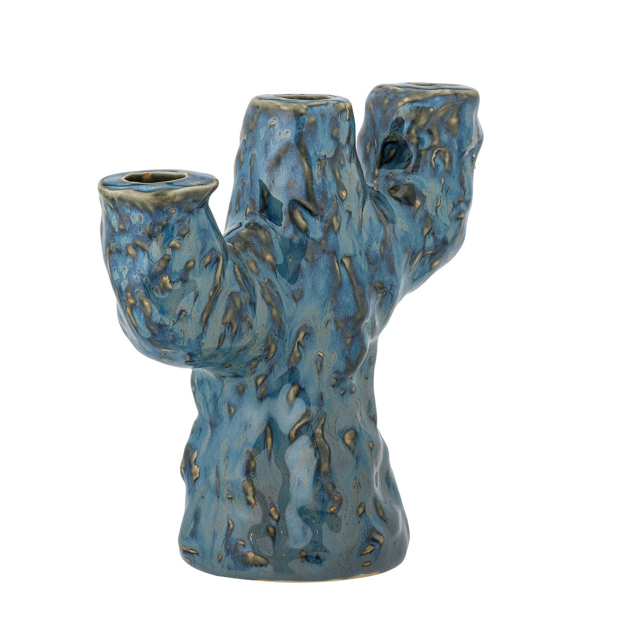 Coleção criativa Tahoka Candlestick, azul, grés