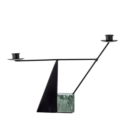 Bloomingville Jayda Candlestick, verde, ferro