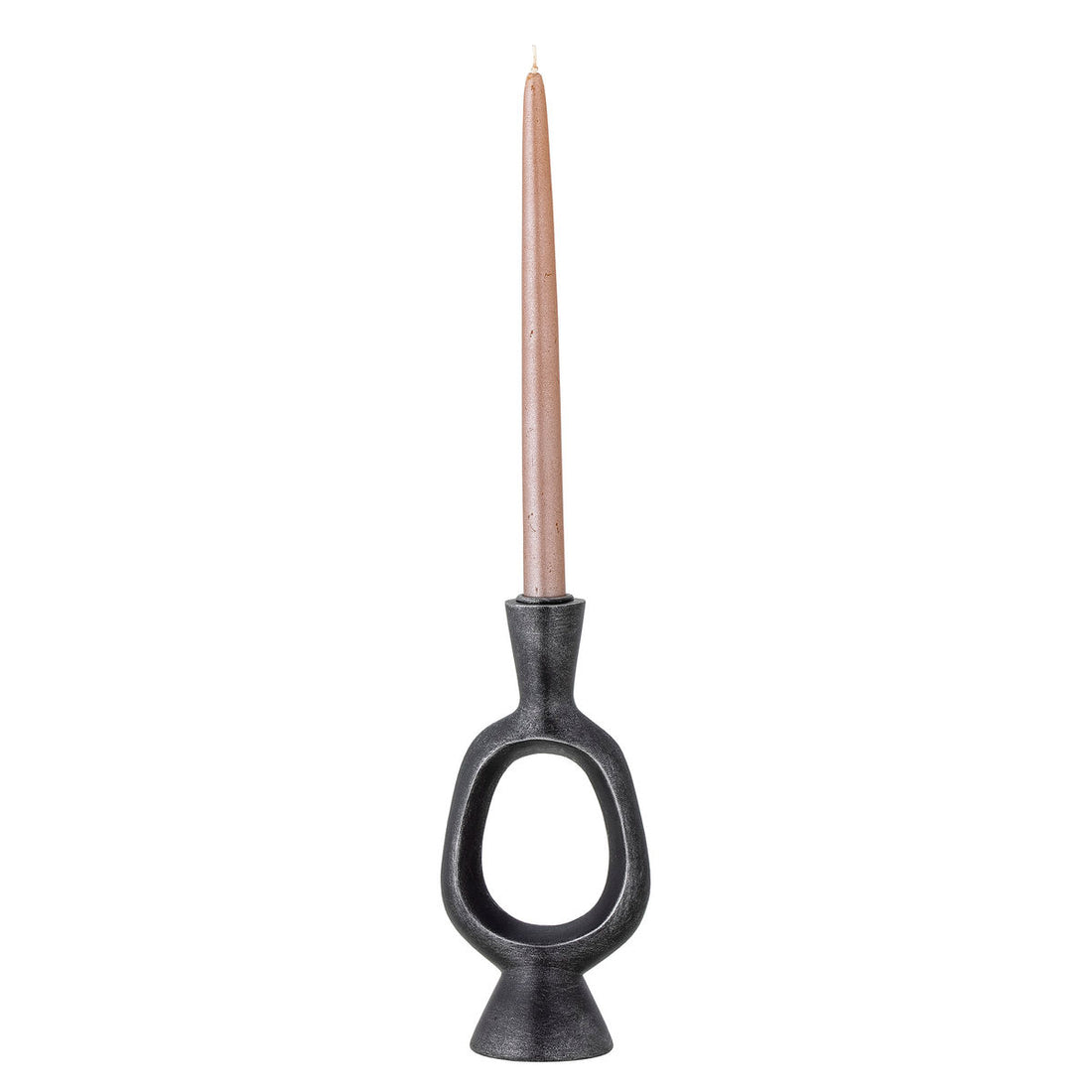 Bloomingville Bijan Candlestick, Black, Polyresin