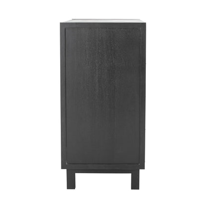 Gabinete de Trento de Bloomingville, preto, Gmelina Wood