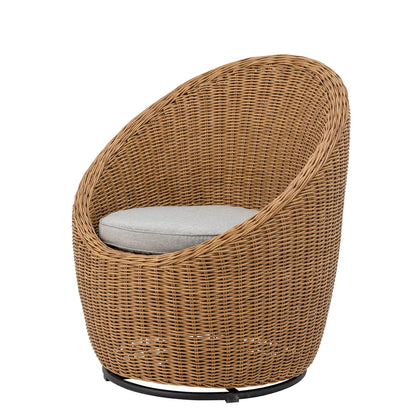 Cadeira de lounge de Bloomingville Rocca, Brown, Polyrattan