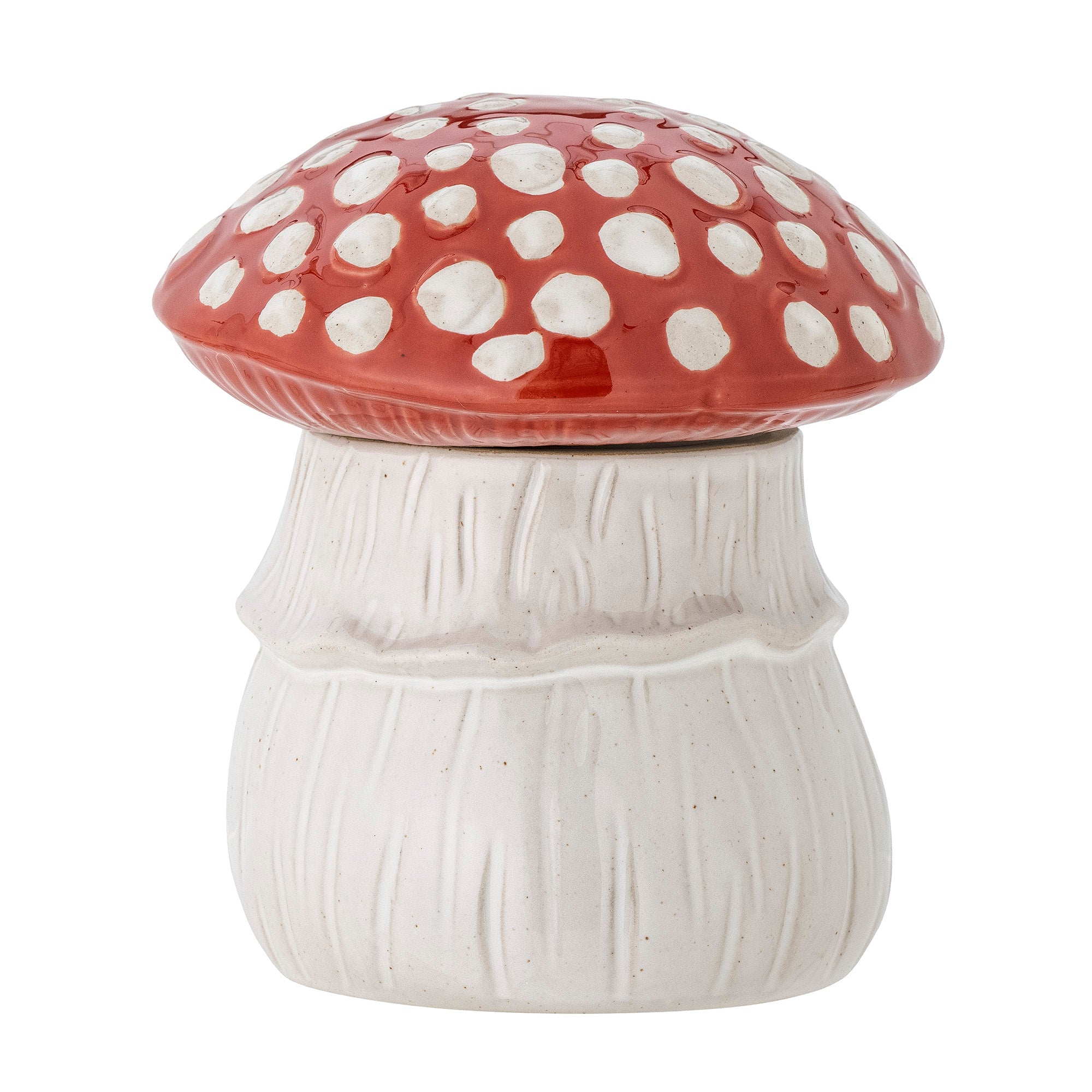 Bloomingville Mini - Sophine Jar w/tampa, vermelho, grés